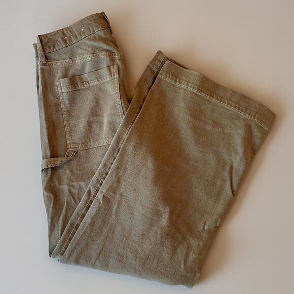 AE Stretch Super High Wasted Baggy Wide Leg Pants - Picture 3 of 4